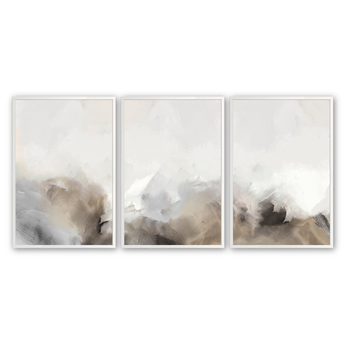 Set of 3 Nordic Prints Modern Abstract Landscape Prints