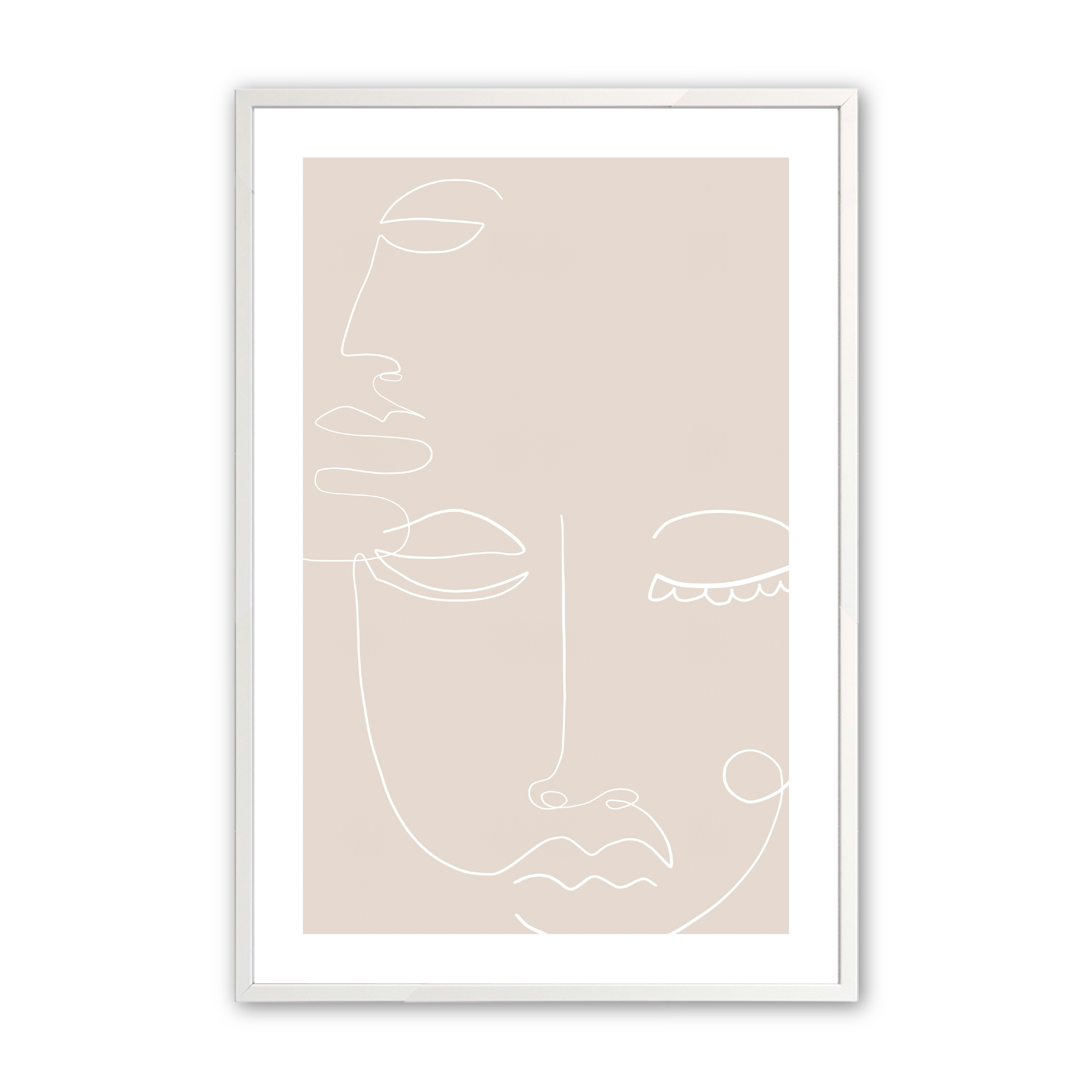 [Color:Opaque White], Art in our Opaque White wood frame