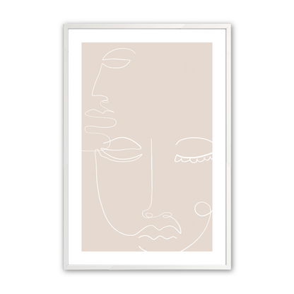 [Color:Opaque White], Art in our Opaque White wood frame